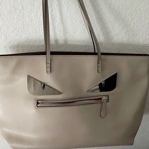 FENDI Super adorable Monster neutral Tote Bag.